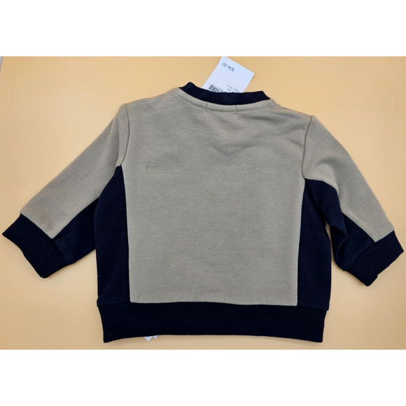 Miles The Label Baby Boy SZ 3 Months Lucky Bowling Pins Strike Beige Sweatshirt - Picture 6 of 9